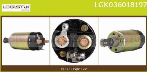 LGK LGK036018197 - Solenoid Switch, starter autospares.lv