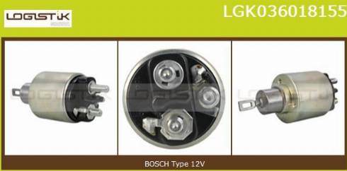 LGK LGK036018155 - Solenoid Switch, starter autospares.lv