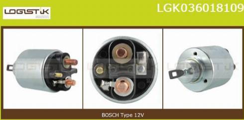 LGK LGK036018109 - Solenoid Switch, starter autospares.lv