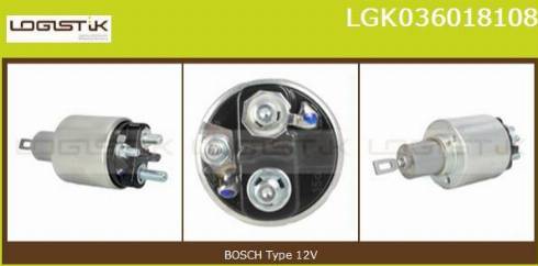 LGK LGK036018108 - Solenoid Switch, starter autospares.lv