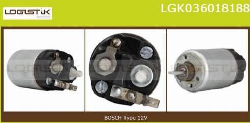 LGK LGK036018188 - Solenoid Switch, starter autospares.lv