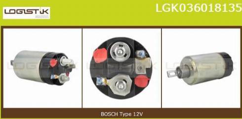 LGK LGK036018135 - Solenoid Switch, starter autospares.lv