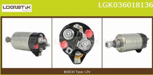 LGK LGK036018136 - Solenoid Switch, starter autospares.lv