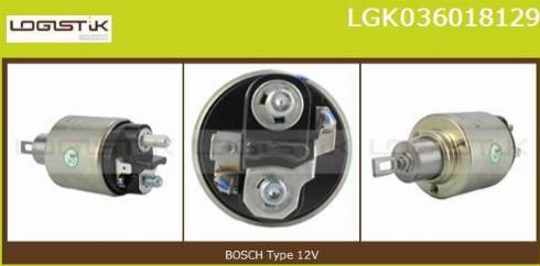 LGK LGK036018129 - Solenoid Switch, starter autospares.lv