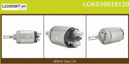 LGK LGK036018120 - Solenoid Switch, starter autospares.lv