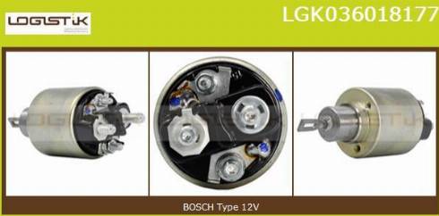 LGK LGK036018177 - Solenoid Switch, starter autospares.lv