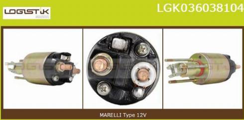 LGK LGK036038104 - Solenoid Switch, starter autospares.lv