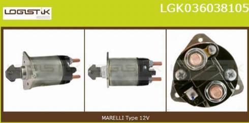 LGK LGK036038105 - Solenoid Switch, starter autospares.lv