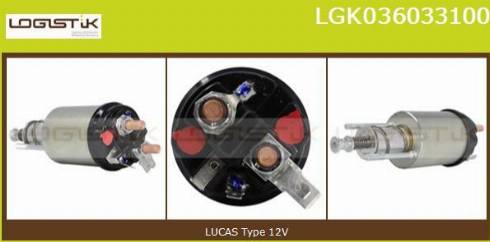 LGK LGK036033100 - Solenoid Switch, starter autospares.lv