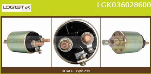 LGK LGK036028600 - Solenoid Switch, starter autospares.lv