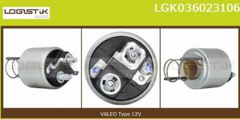 LGK LGK036023106 - Solenoid Switch, starter autospares.lv