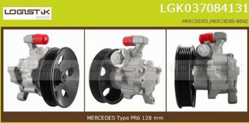 LGK LGK037084131 - Hydraulic Pump, steering system autospares.lv