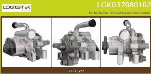 LGK LGK037080102 - Hydraulic Pump, steering system autospares.lv