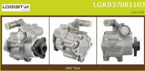 LGK LGK037081103 - Hydraulic Pump, steering system autospares.lv