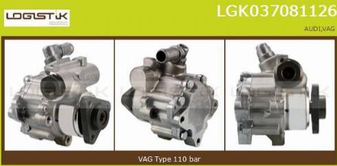 LGK LGK037081126 - Hydraulic Pump, steering system autospares.lv