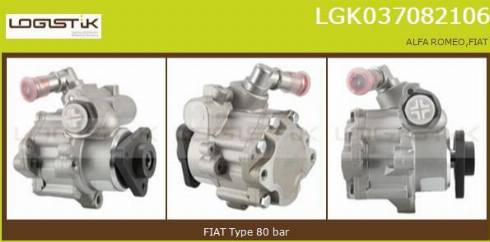 LGK LGK037082106 - Hydraulic Pump, steering system autospares.lv