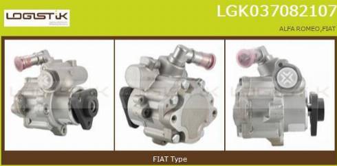 LGK LGK037082107 - Hydraulic Pump, steering system autospares.lv