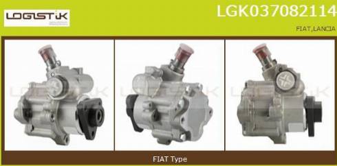 LGK LGK037082114 - Hydraulic Pump, steering system autospares.lv