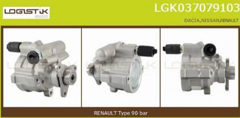 LGK LGK037079103 - Hydraulic Pump, steering system autospares.lv