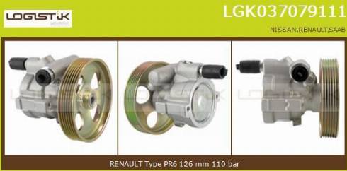 LGK LGK037079111 - Hydraulic Pump, steering system autospares.lv