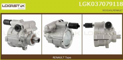 LGK LGK037079118 - Hydraulic Pump, steering system autospares.lv