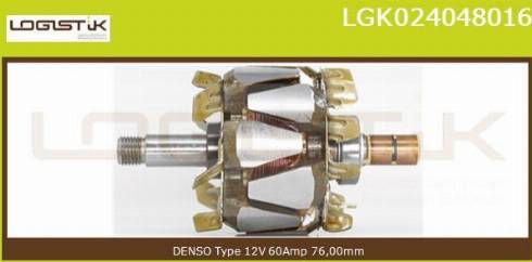 LGK LGK024048016 - Rotor, alternator autospares.lv