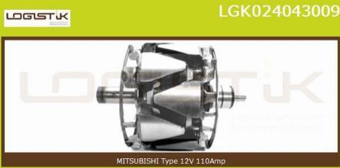 LGK LGK024043009 - Rotor, alternator autospares.lv