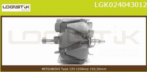 LGK LGK024043012 - Rotor, alternator autospares.lv