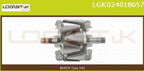 LGK LGK024018657 - Rotor, alternator autospares.lv