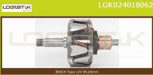 LGK LGK024018062 - Rotor, alternator autospares.lv