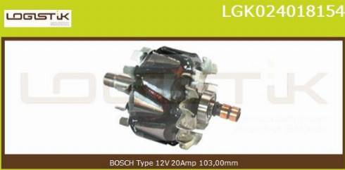 LGK LGK024018154 - Rotor, alternator autospares.lv