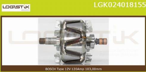 LGK LGK024018155 - Rotor, alternator autospares.lv