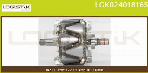 LGK LGK024018165 - Rotor, alternator autospares.lv