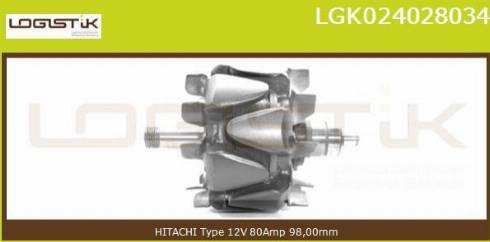 LGK LGK024028034 - Rotor, alternator autospares.lv