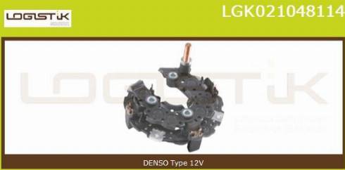 LGK LGK021048114 - Rectifier, alternator autospares.lv