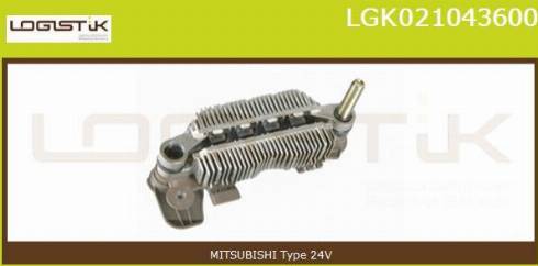 LGK LGK021043600 - Rectifier, alternator autospares.lv