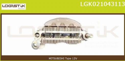 LGK LGK021043113 - Rectifier, alternator autospares.lv