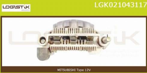 LGK LGK021043117 - Rectifier, alternator autospares.lv