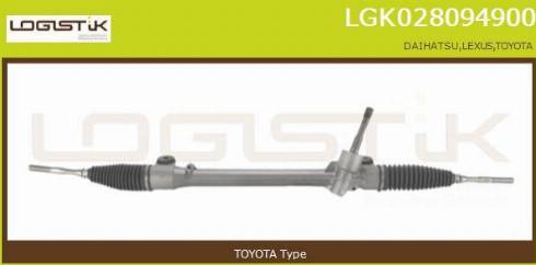 LGK LGK028094900 - Steering Gear autospares.lv