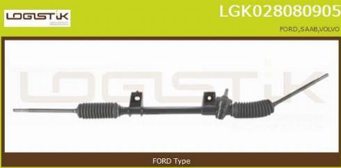 LGK LGK028080905 - Steering Gear autospares.lv