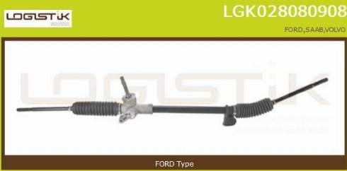 LGK LGK028080908 - Steering Gear autospares.lv