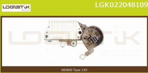 LGK LGK022048109 - Voltage regulator, alternator autospares.lv