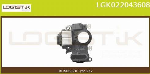 LGK LGK022043608 - Voltage regulator, alternator autospares.lv