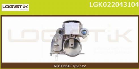 LGK LGK022043104 - Voltage regulator, alternator autospares.lv