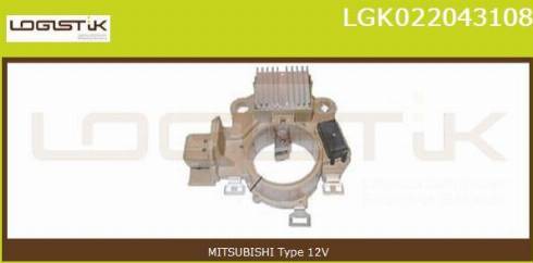 LGK LGK022043108 - Voltage regulator, alternator autospares.lv