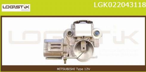 LGK LGK022043118 - Voltage regulator, alternator autospares.lv
