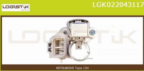 LGK LGK022043117 - Voltage regulator, alternator autospares.lv