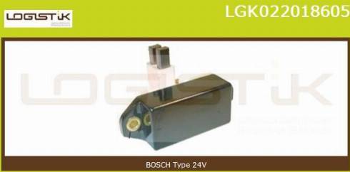 LGK LGK022018605 - Voltage regulator, alternator autospares.lv