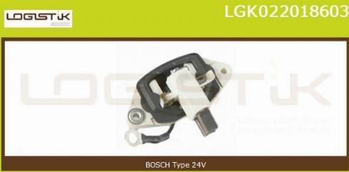 LGK LGK022018603 - Voltage regulator, alternator autospares.lv