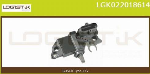 LGK LGK022018614 - Voltage regulator, alternator autospares.lv